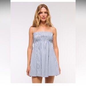 Abercrombie & Fitch Navy and White Plaid Dress